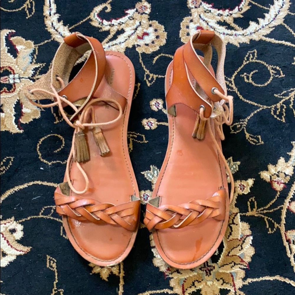 American Eagle lace up sandals size 10